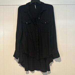 Free people tunic button down - L